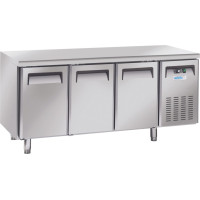 Arktic 3 durvju ledusskapja galds ar sānu skapi GN 1/1 400 l 350 W