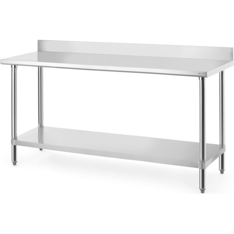 Hendi Budžeta līnijas sienas galds ar plauktu un pieskrūvētu apmali 120x60x95 cm