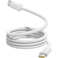 Baseus USB-C 100W 1m pīts magnētiskais kabelis - balts