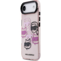 Karl Lagerfeld IML Multi K&CH Heads Case for iPhone Air Pink