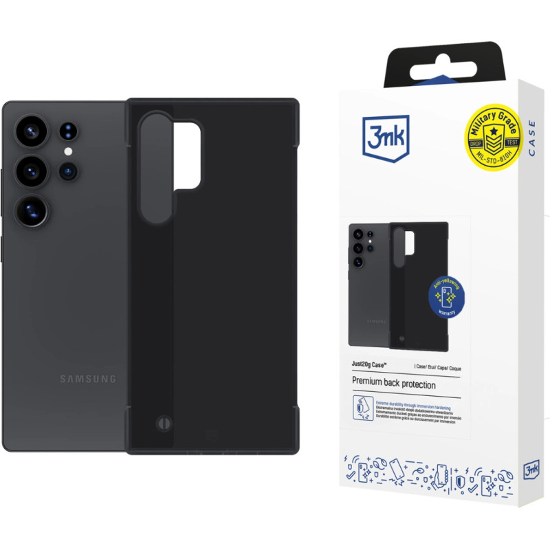 3Mk Protection 3mk Just20g Matt Case for Samsung Galaxy S25 Ultra - Matte Black