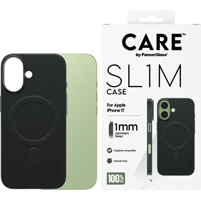 Case CARE by PanzerGlass SL1M MagSafe for iPhone 17 black