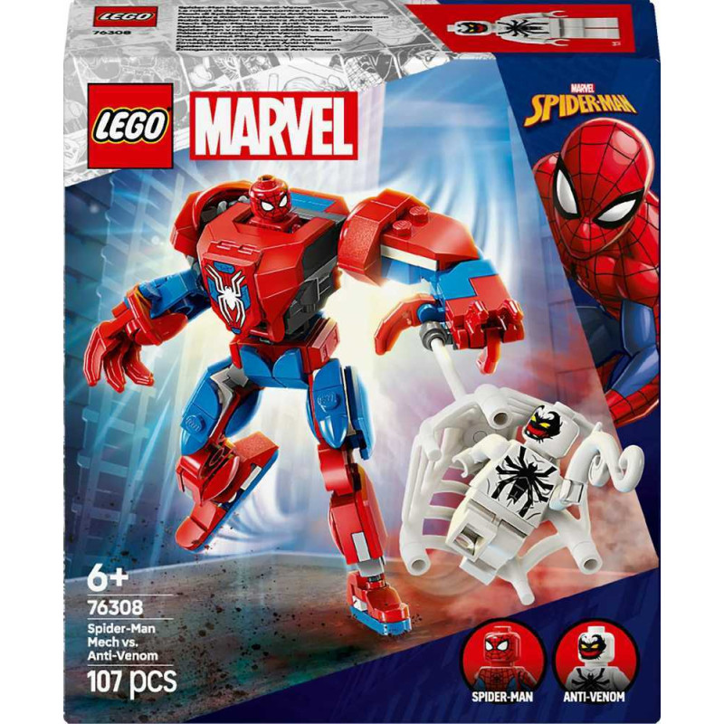 Lego Super Heroes Marvel 76308 - Spider-Man-robotti vastaan Anti-Venom