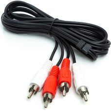 EXD Audio kabelis 2x RCA - 2x RCA, 1m