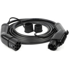 Hismart Elektroauto uzlādes kabelis 1. tips (ligzda) - 2. tips (vīrie&scaron;u ligzda), 32A, 7.2kW, 1 fāzes, 5m