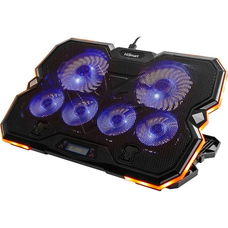 Hismart Klēpjdatora dzesē&scaron;anas paliktnis HISMART ar 5 regulē&scaron;anas pozīcijām