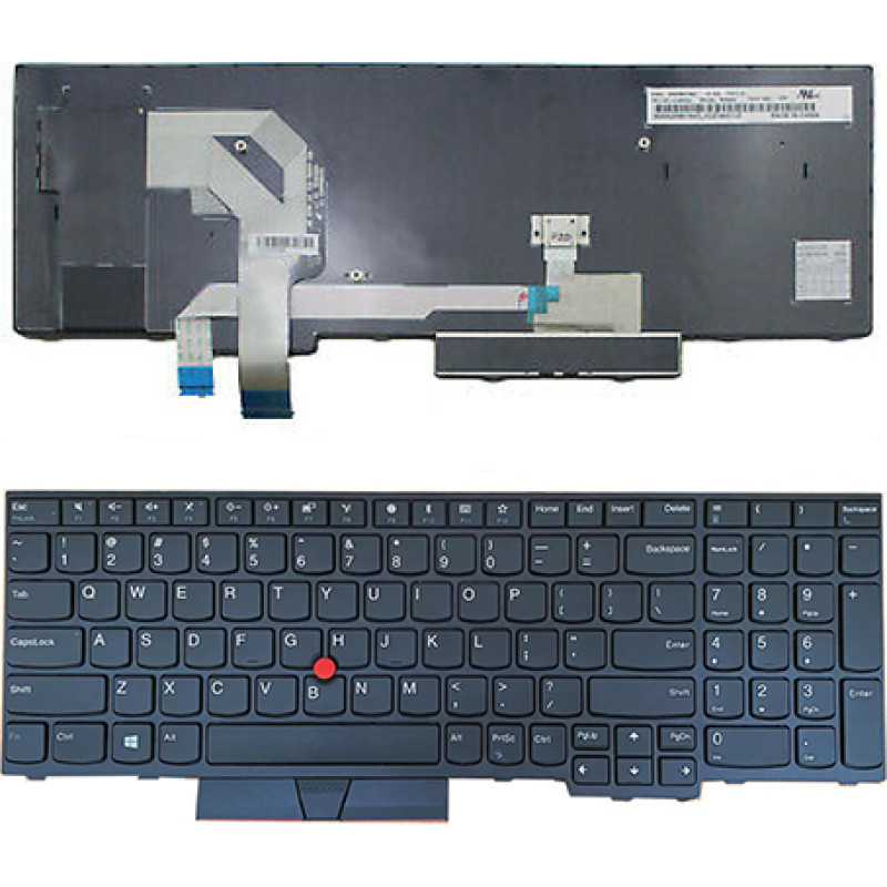 Lenovo Tastatūra LENOVO IBM ThinkPad T570, T580 (ASV) ar fona apgaismojumu