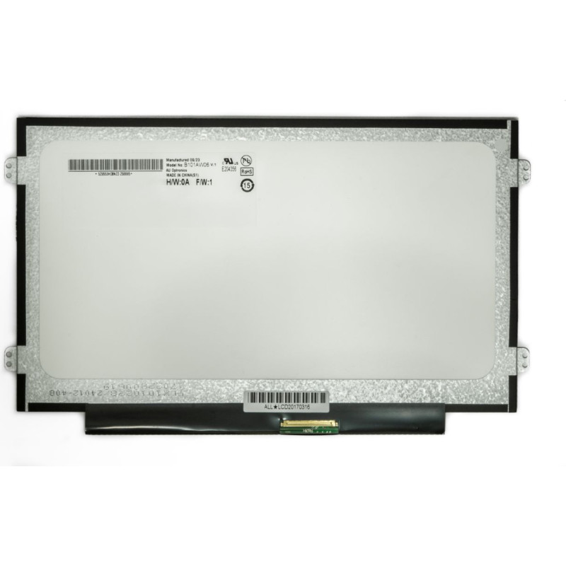 AUO LCD ekrāns 10,1 collas 1024x600, LED, SLIM, matēts, 40 kontaktu (labais), A+