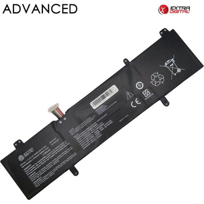 Extradigital Klēpjdatora akumulators ASUS B31N1707, 3600mAh, Extra Digital Advanced