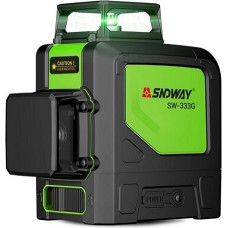 Sndway Plaknes lāzers 360 grādi, 30 m, zaļ&scaron; stars