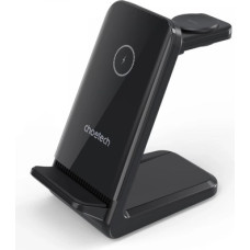 Choetech Bezvadu uzlādes statīvs CHOETECH, 15W, 3-in-1