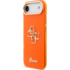 Guess IML 4G Script Metal Logo Case for iPhone Air Orange