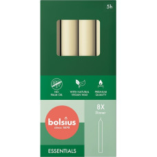 Bolsius Galda sveces 8gab.kastē 170|20mm pērļu