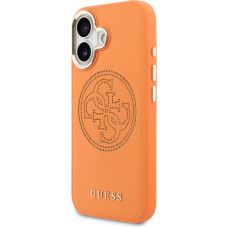 Guess PU Perforated 4G Case for iPhone 17 Orange