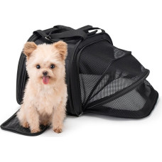 Rockbros Salokāma velosipēda soma suņa vai kaķa pārvadā&scaron;anai - melna