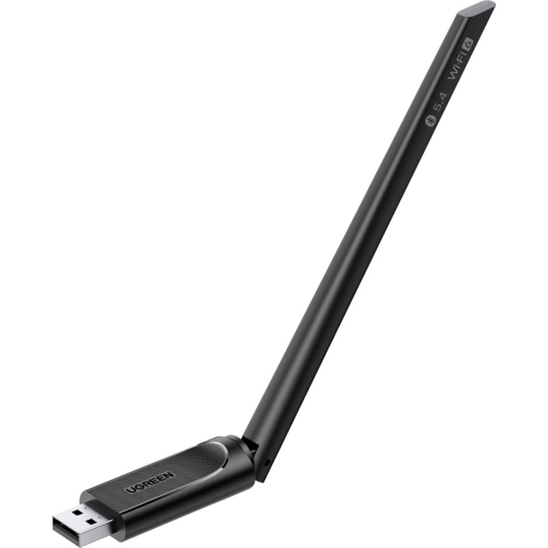 Ugreen WiFi 6 bezvadu adapteris ar Bluetooth 5.4 - melns