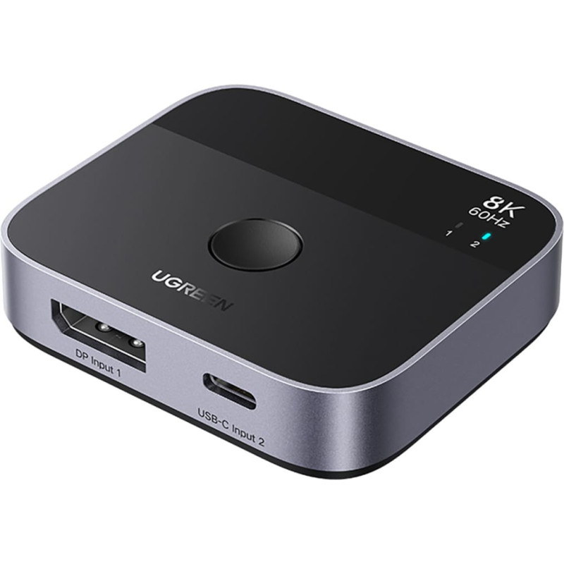 Ugreen Pārslēgt DisplayPort USB-C uz USB-C &mdash; pelēks