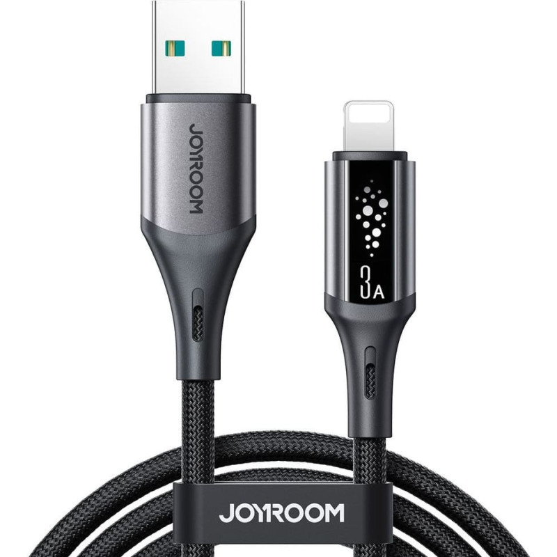 Joyroom USB-A kabelis - iPhone Lightning S-A60 StarTalk 3A 1.2m - melns