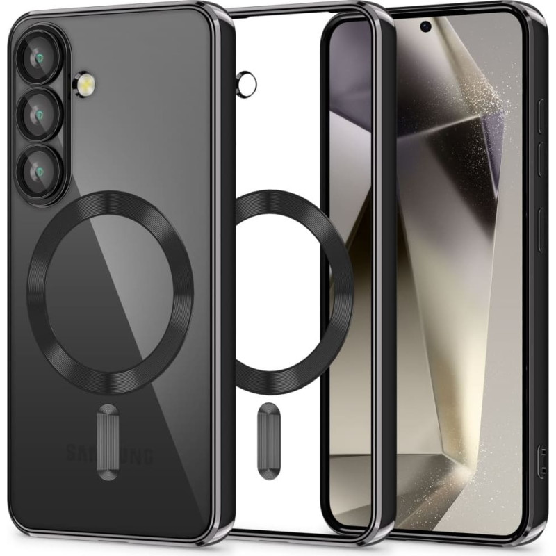 Tech-Protect Samsung Galaxy S25 FE MagFlex MagSafe aizmugurējais vāciņ&scaron; - melns