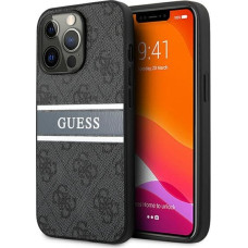 GUHCP13L4GDGR Guess PU 4G Printed Stripe Case for iPhone 13 Pro Grey