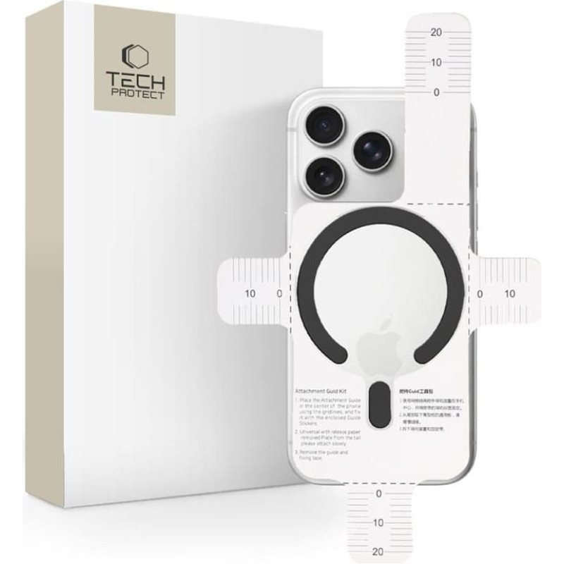 MagSafe Tech-Protect MMP-200 Magnetic Ring for Phone - Black