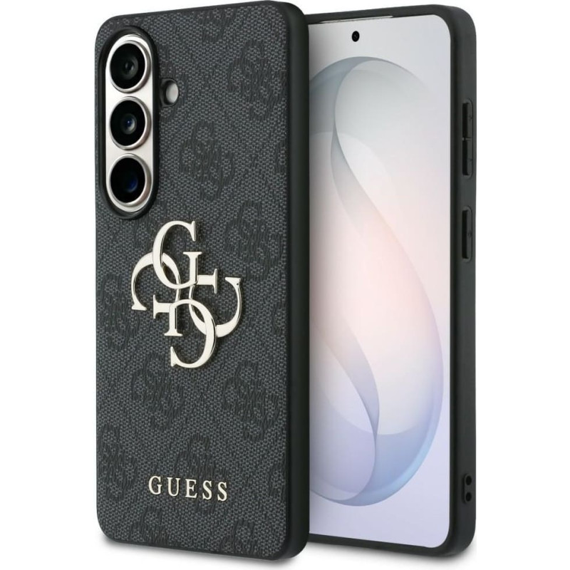Guess PU 4G Metal Logo Case for Samsung Galaxy S25+ Grey