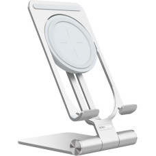 NILLKIN POWER HOLD MINI STAND 15W  FAST WIRELESS CHARGING SILVER