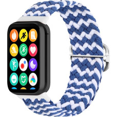 Telcon BRAIDED STRAP MI BAND 8 PRO|M8 PRO (10) BLUE AND WHITE