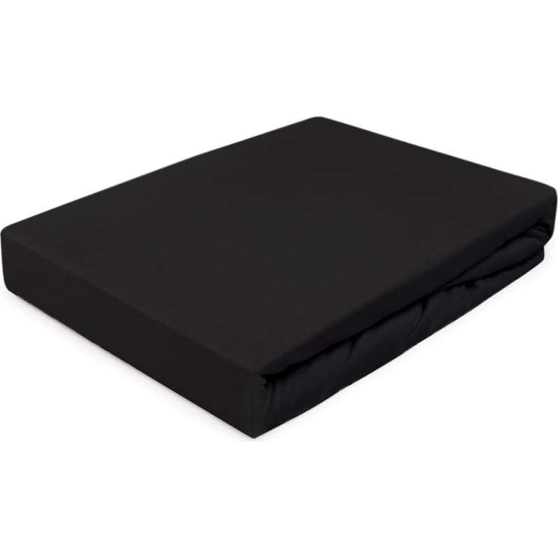 Džersijai pieguļošs palags 90x200 027 melns