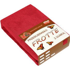 Frotē pieguļošs palags 200x220 sarkans 024 biezs 200g/m2