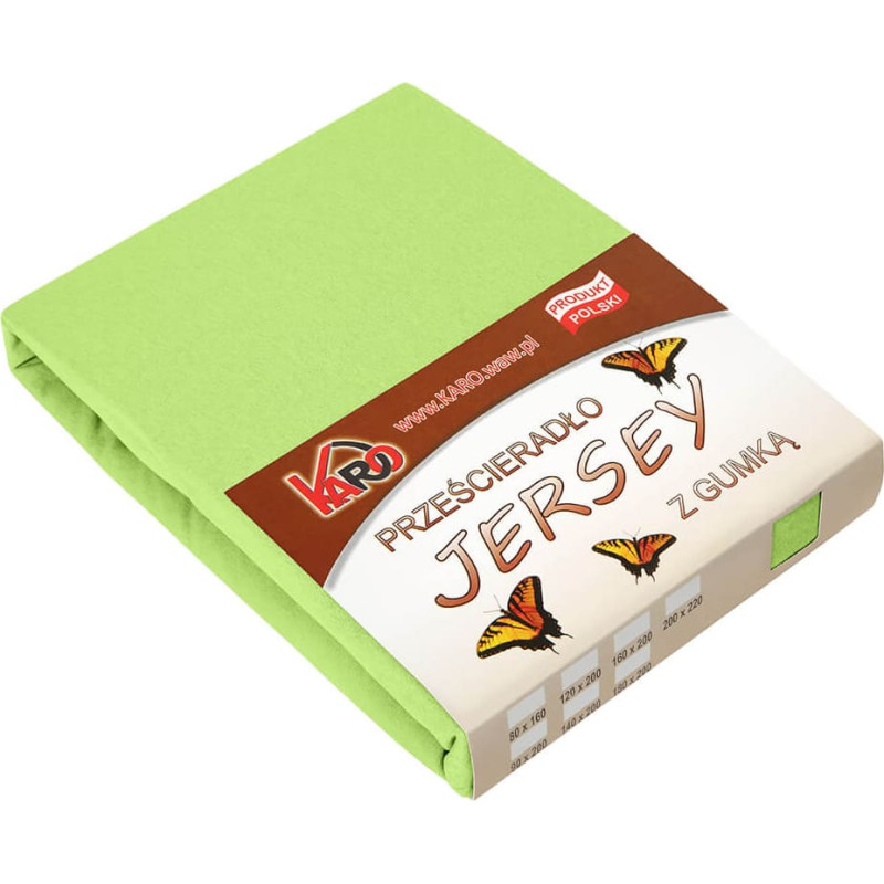 Džersija loksne 120x200 laima zaļa 058 bieza 150g/m2