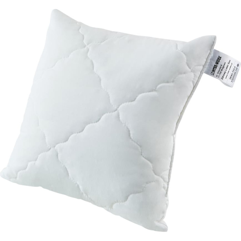 Antialerģisks spilvens 40x45 Klasisks balts poliestera stepēts