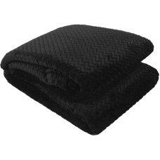 Mikrošķiedras sega 160x200 Traffic black 71 pleds zigzag