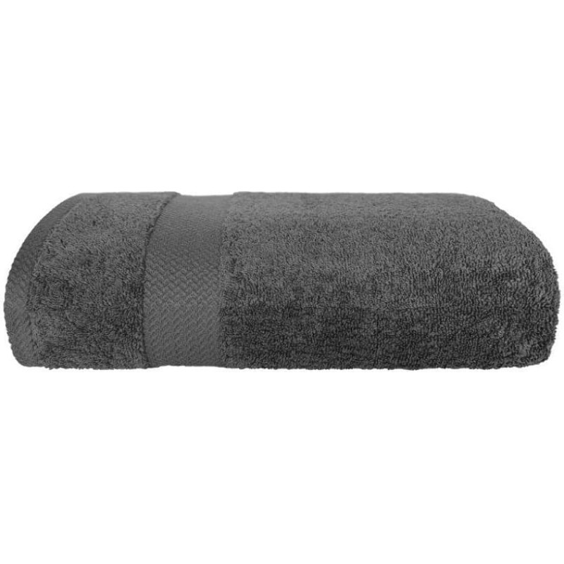 Modes dvielis 70x140 grafīts 550g/m2 ar frotē apmali, vienkārša kokvilna