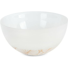 Bļoda 25x13 Luna 3 baltā zelta ginkgo lapas izgatavotas no mākslas stikla Limited Collection