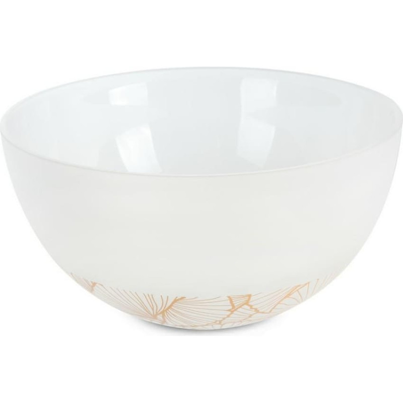 Bļoda 25x13 Luna 3 baltā zelta ginkgo lapas izgatavotas no mākslas stikla Limited Collection