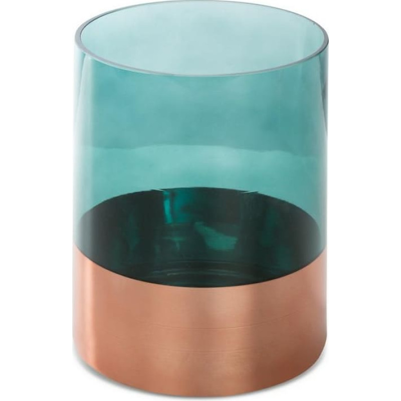 Svečturis 15x20 Salvia 8 salvijas zaļa vara mākslas stikls