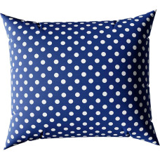 Ziemassvētku spilvendrāna 70x80 1B safīra balts polka dots kokvilnas Xmass