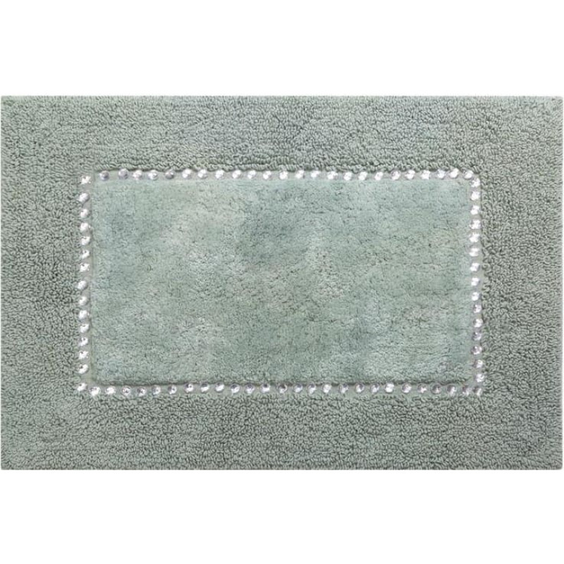 Paklājs 60x90 Šiks piparmētras no kokvilnas, dekorēts ar glamūra stila kristāliem