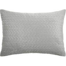 Dekoratīvā spilvendrāna 50x70 Moxie pelēks velūrs ar skujiņas motīvu