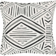 Dekoratīvā spilvendrāna 40x40 Tarik balts melns ģeometrisks