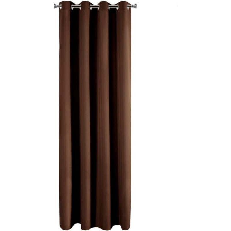 Gatavs aizkars rita 140x250 cm brūns