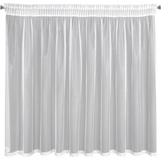 Maya aizkars uz lentes 300x145 cm balts