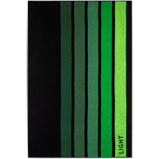 Pludmales dvielis 100x160 Gaiši zaļas melnas frotē svītras 380 g/m2 8881/3