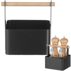 Hendi Organizatora galda garšvielu grozs ar koka rokturi 17x13x16 cm - 427057