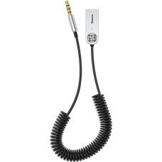 Baseus BA01 Bluetooth 5.0 audio uztvērēja kabeļa audio adapteris AUX ligzda melns