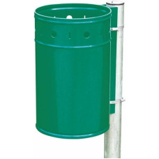 Gsg24 Tērauda atkritumu tvertne, kas uzstādīta uz staba 20L zaļa