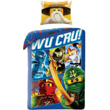 Bērnu kokvilnas gultas veļa 140x200 Lego Ninjago ar spilvendrānu 70x90 Kids 09