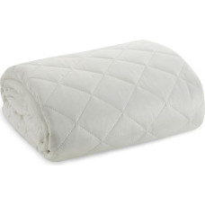 Dekoratīvais gultas pārklājs 220x240 Kristin, balts velūra ģeometrisks