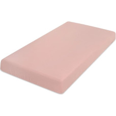 Muslīna palags ar elastīgo joslu 160x200 pūderrozā 12 Muslīns
